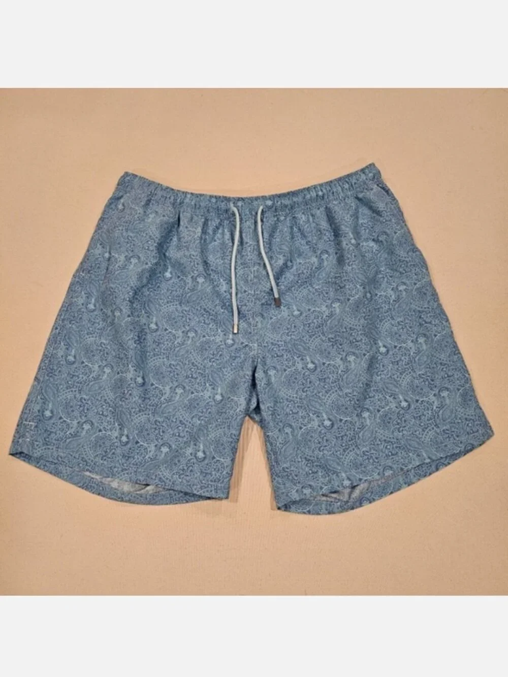 Peter Millar Paisley Print Swim Trunks XXL